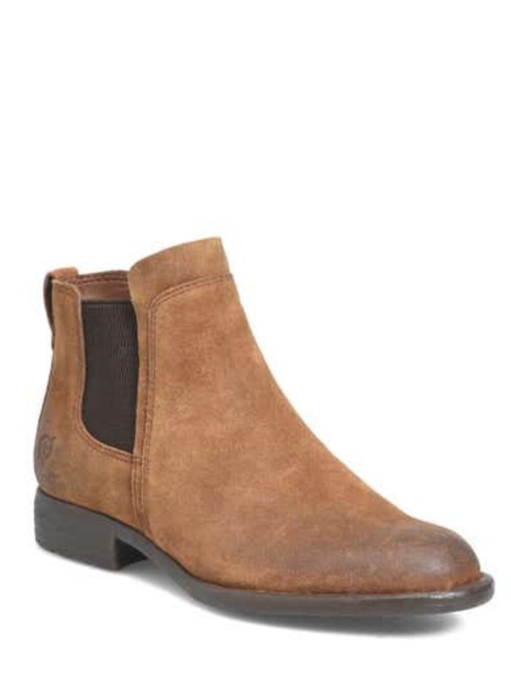 Born Laney Chelsea Boots Distressed Leather Ankle Booties Rust Brown Size 10 NEW